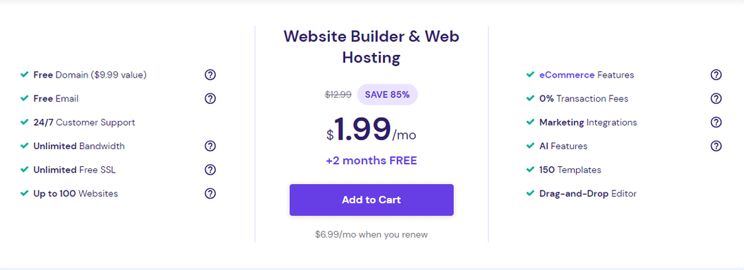 Hostinger pricing