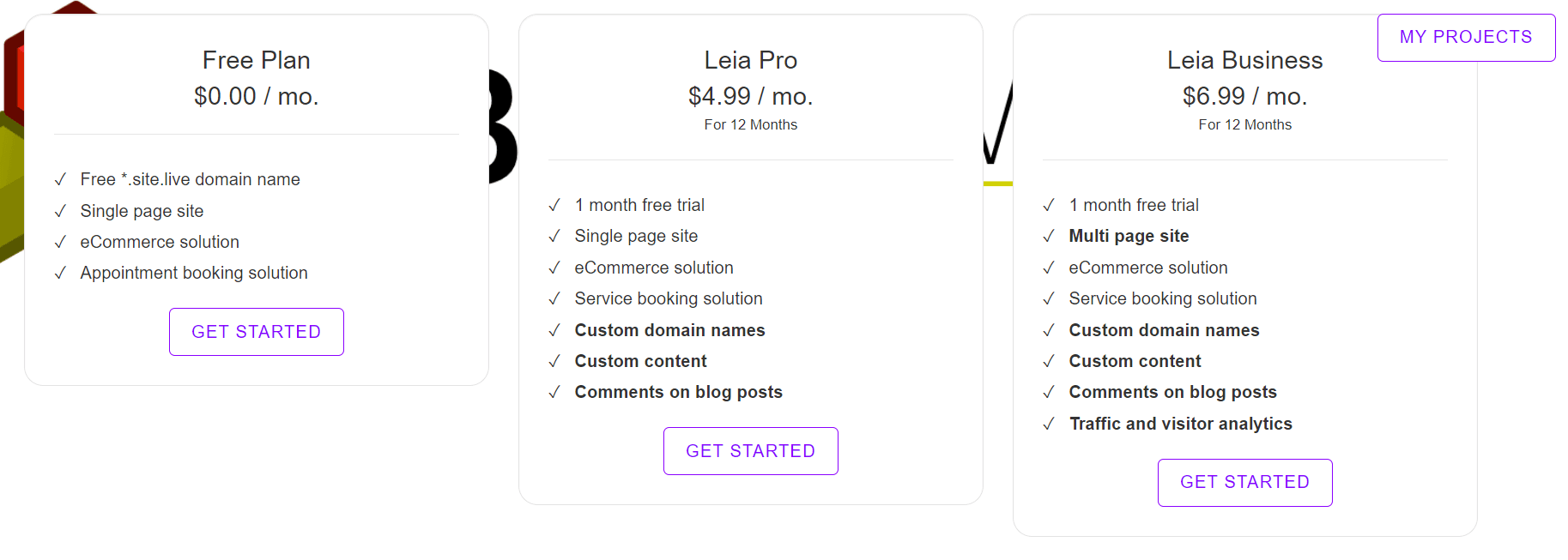 Leia pricing