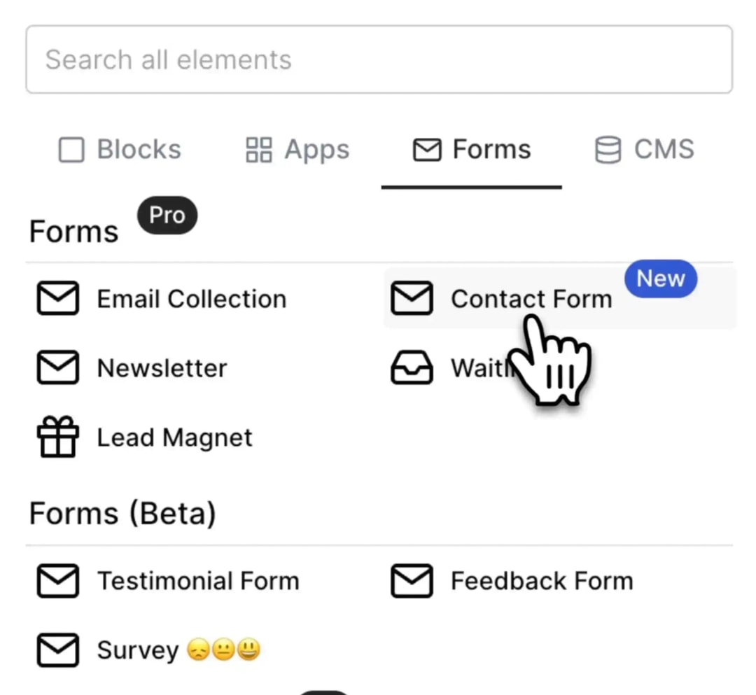 Select Contact_Form